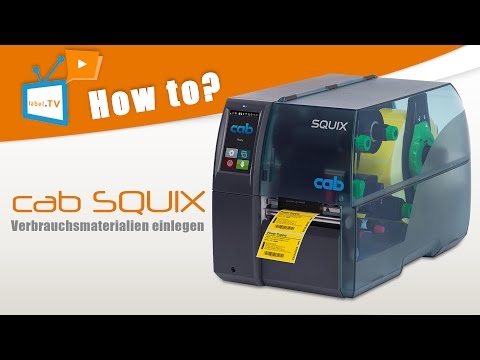 cab SQUIX - Verbrauchsmaterialien einlegen