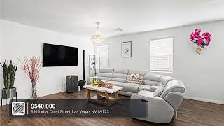 Las Vegas Home For Sale 540K No HOA 9565 Vital Crest St