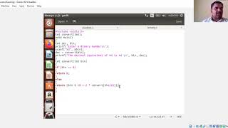 program 15- Binary to Decimal conversion -CPL(18CPL27)