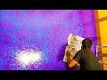 How to create Hours Wall design Asian Paint Royale Play dapple effect