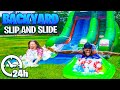 WE TURNED OUR BACKYARD INTO A REAL WATERPARK FOR 24 HOURS