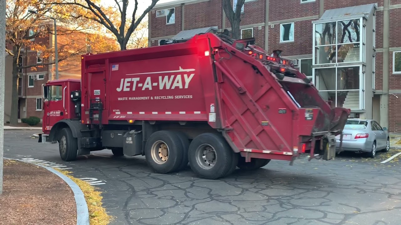 Jet-A-Way Waste Management & Recycling Services M17-HRL ~ Mack MRU Heil PT1000 Rear Loader
