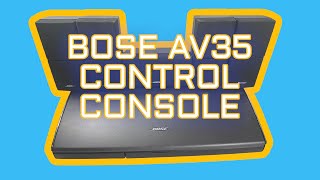 eBay Listing: Bose AV35 Media Control Console with Double Cube speakers overview