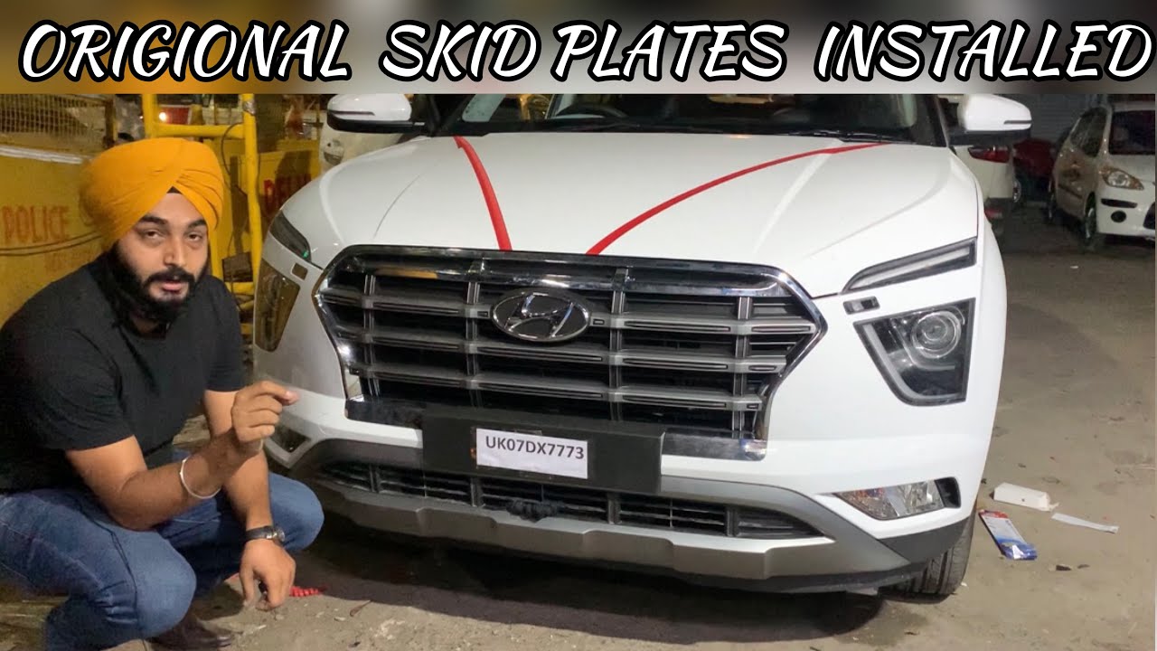 CRETA E MODEL INSTALLED WITH ORIGIONAL SKID PLATES FOLDING MIRRORS