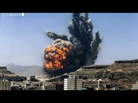 تجميع قصف التحالف السعودي على اليمن حرب عاصفه الحزم طائرات