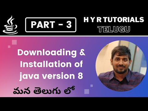 P3 - Downloading and Installation of Java version 8 | Core Java |