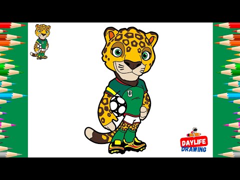 How to Draw Mascot FIFA World Cup 2026 | Zayu MEXICO