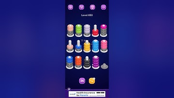 Nut Sort Level 653 Walkthrough | Nuts — Color Sort 653 solution