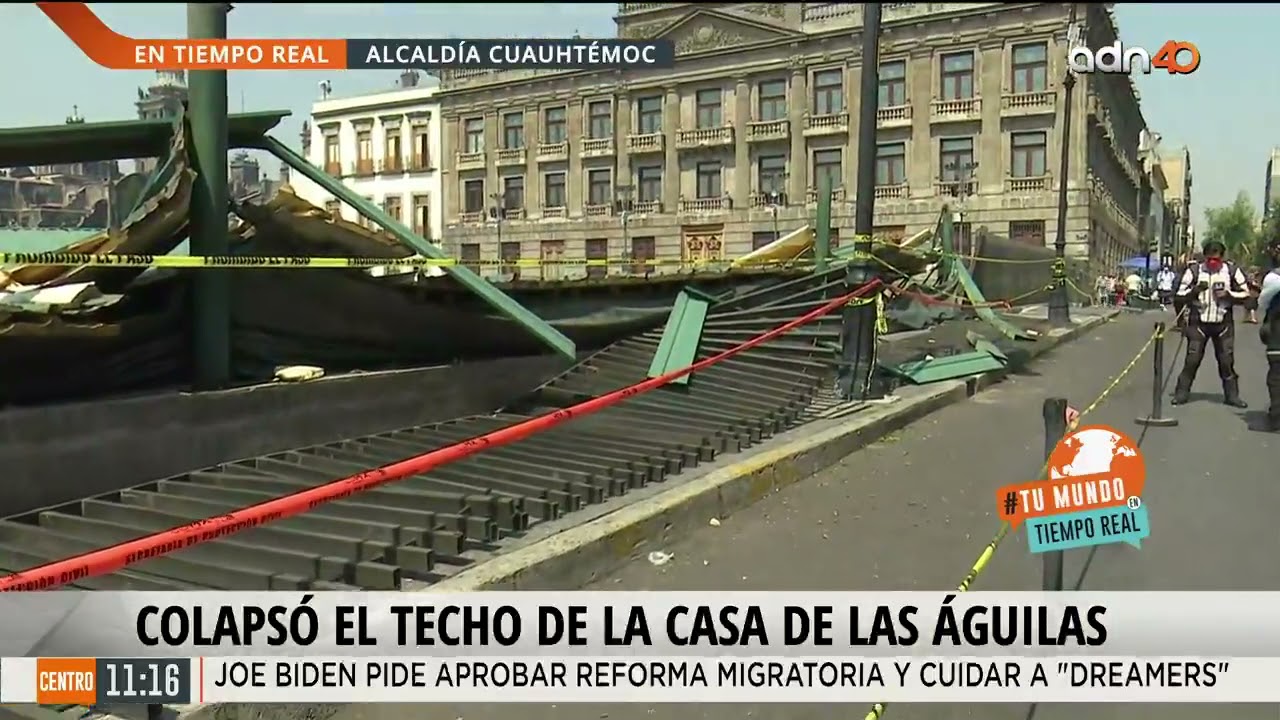 Colapso del techo en el Templo Mayor