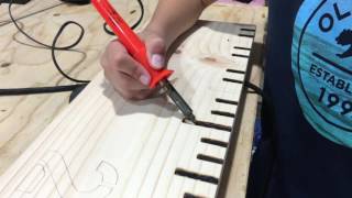 Making A Wood Burned Growth Chart Ruler