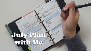 july plan with me | weekly plan with me | filofax original | personal rings | Nicole Makes Plans