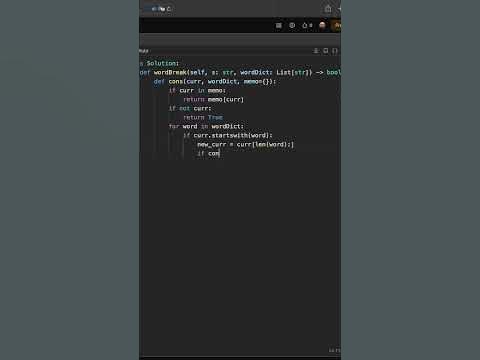 Leetcode #139: Word Break #coding #python #programming #code #windows # ...