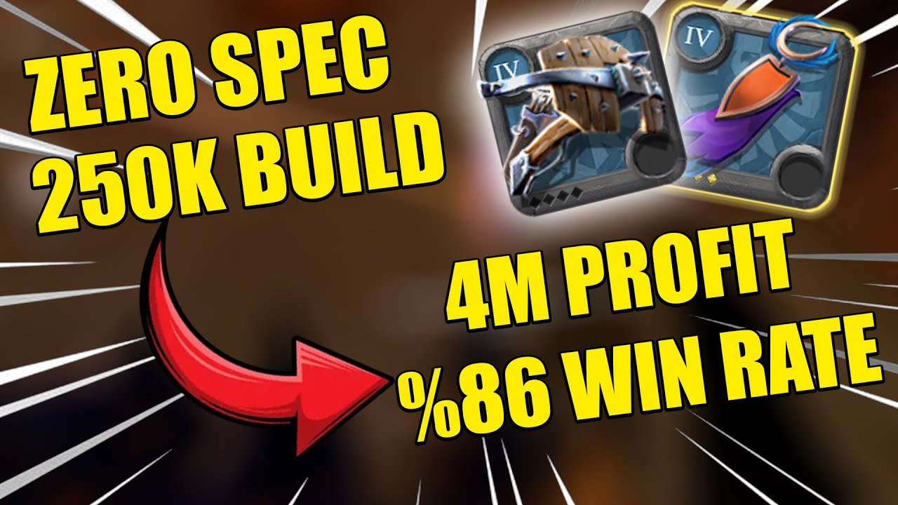 ZERO SPEC | 4M PROFIT !!! %86 WIN RATE HEAVY CROSSBOW SOLO PVP & BUILD ( Albion Online )