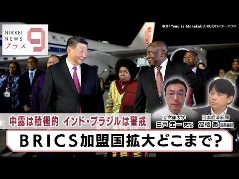 中露は積極的 インド・ブラジルは警戒 BRICS加盟国拡大どこまで？【日経プラス９】（2023年8月22日）
