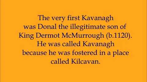 The Kavanagh Family Name Book