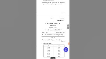 MASTER OF ARTS (ECONOMICS)  (MEC) Term-End Examination December, 2022 MECE-001 : ECONOMETRIC METHODS