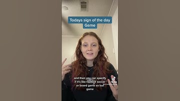 Learn How To Sign  Game in ASL for Beginners | American Sign Language #shorts