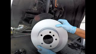 BMW E90 328i - front brake pads/rotors replacement  (DIY28)