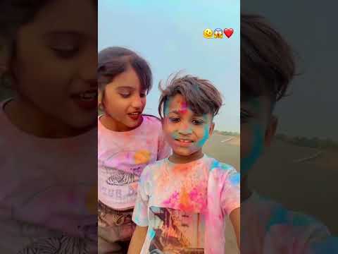 Happy Holi ❤️Tappu & Nandini🤞| Love Status Video Shorts | #tappuparmar #status #love #shorts #short