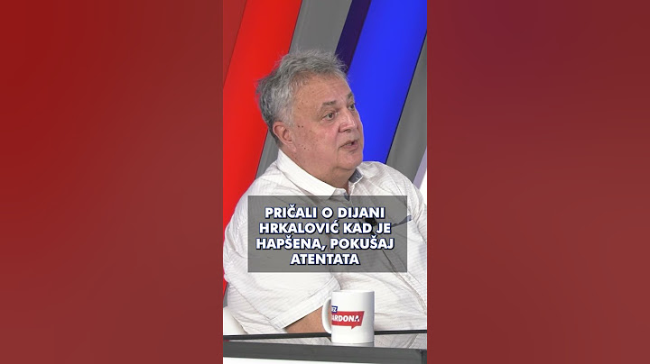Srđan Škoro - Dijana Hrkalović je do juče bila predstavljena kao glavni kriminalac!