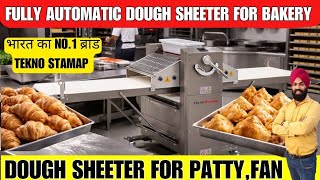 dough sheeter machine for bakery | automatic dough sheeter machine | Tekno stamap italy