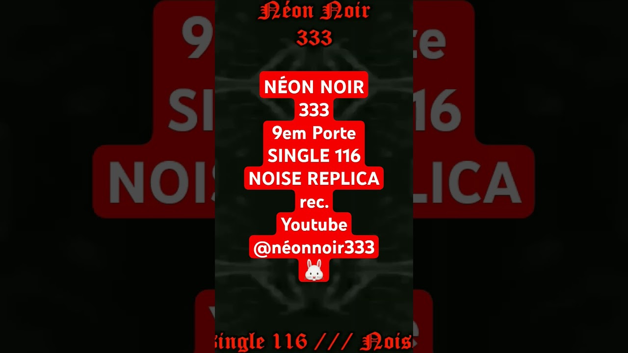 9em porte : single 116 by NEON NOIR 333.///NOISE REPLICA rec.