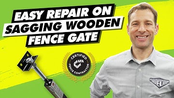 Amazing Wooden Fence Gate Repair on 1 Sagging gate [STEP BY STEP]