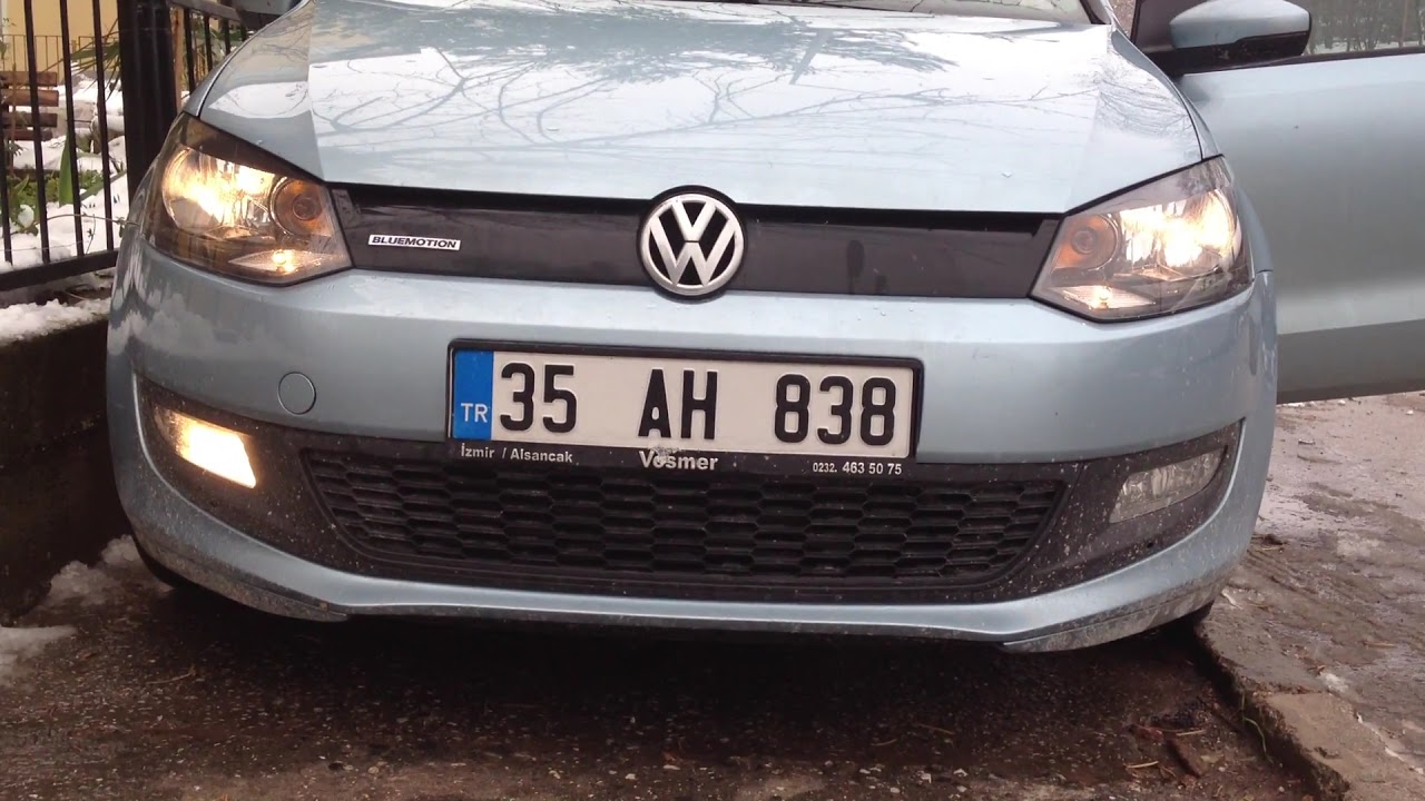 Polo 6R Bluemotion static cornering lights YouTube