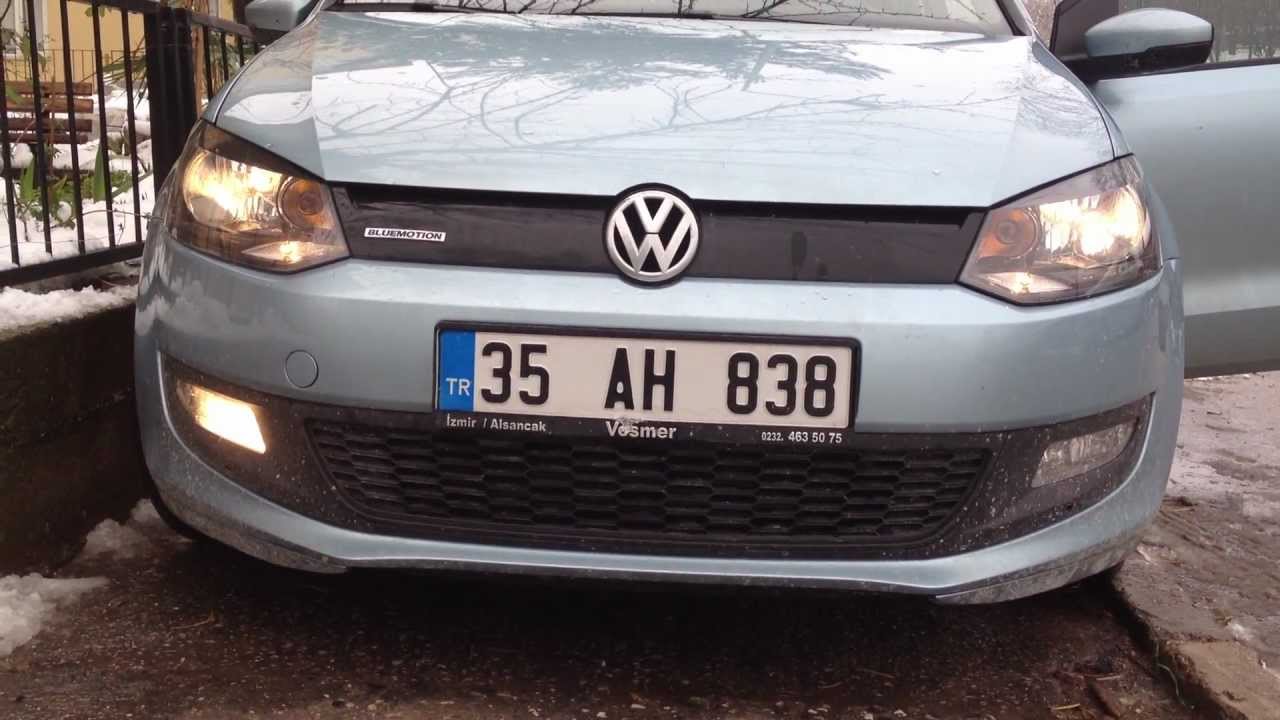 Polo 6R Bluemotion static cornering lights YouTube