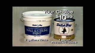 Menards Dutch Boy Paint Commercial May 1995