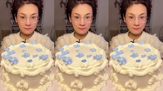 ASMR🍰Eating Most Delicious Creamy Cake 🍰 ( soft chewy sounds ) 크림 케이크 먹방 MUKBANG Satisfying
