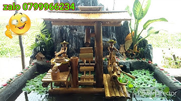 Nguồn nước bằng tre quê tôi miền tây.bamboo tube