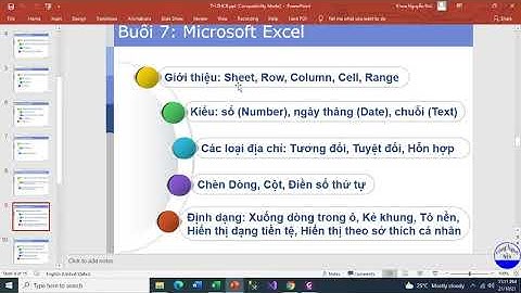 Thực hành Tin học căn bản: Buổi 5  -  Excel