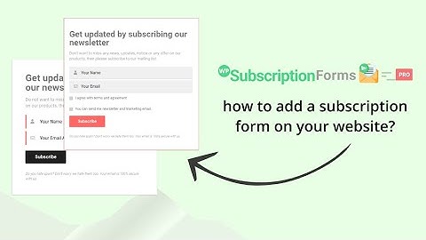 How to add a subscription form on your website?