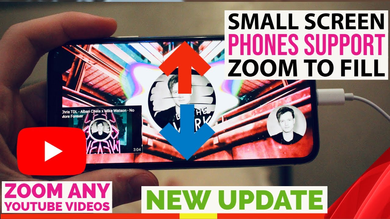 How To FIX FULL SCREEN ISSUE ON YOUTUBE For Small Size Phones | Zoom to ...