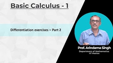 32. Differentiation exercises - Part 2