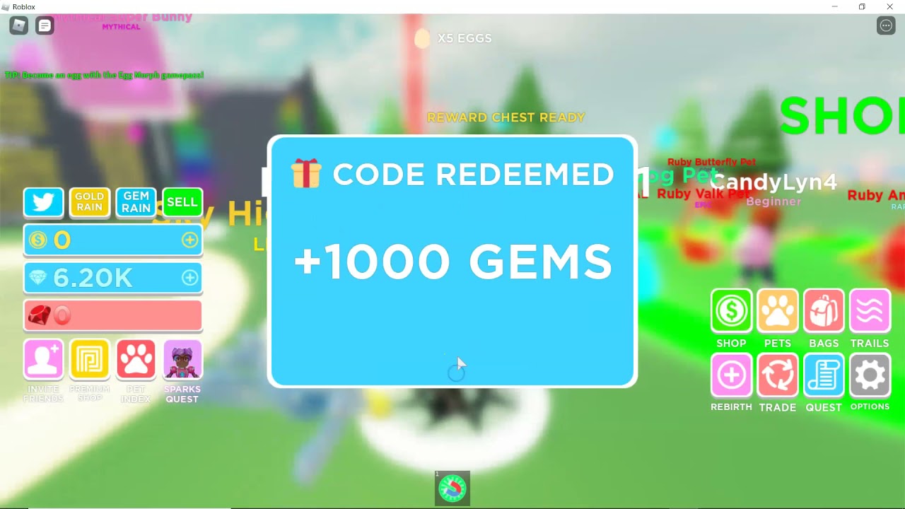 Bubble Gum Simulator' Codes: All Working Roblox Codes To Get Free Candy,  Gems, Eggs, Coins and More