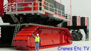 Conrad Mammoet CC 8800 Boom Booster Crawler Crane by Cranes Etc TV