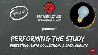 Celebrity Performing the Study: Pretesting, Data Collection, & Data Quality by Dr. Peyrani Wealth