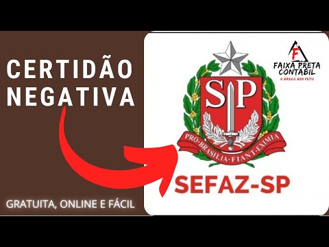 Como emitir a Certidão Negativa Estadual de SP?