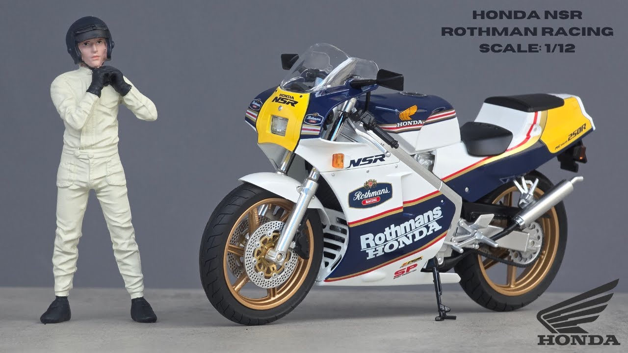 Honda NSR Rothmans Racing 1/12 Scale | Aoshima Detailed Model Bike