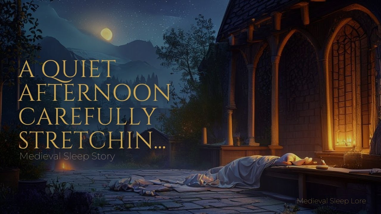 Quiet Medieval Sleep Story: A quiet afternoon carefully stretching and scraping vellum in a sunny mo