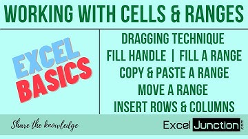 Working with CELLS & RANGES in Excel | ExcelJunction.com