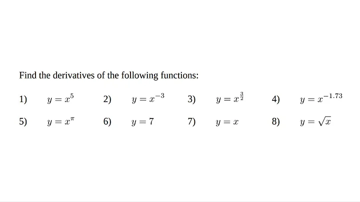 Differentiation (Finding Derivatives): 1.  Derivat...