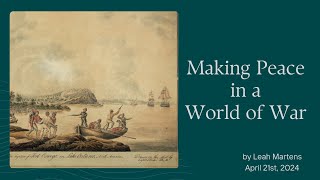 Navigating the Maze: Making Peace in a World of War (April 21st, 2024)