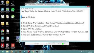 How To Get Photoshop CS6 4 FREE