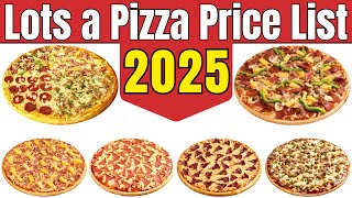 Lots A Pizza Price List 2025 Medium, Large, X Large Pizza Price Philippines Pizza Menu With Prices