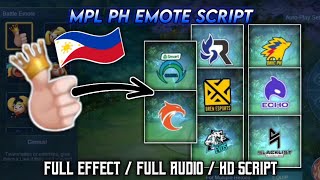 MPL PH Emote Script || Full Audio || With Backup File || No Password