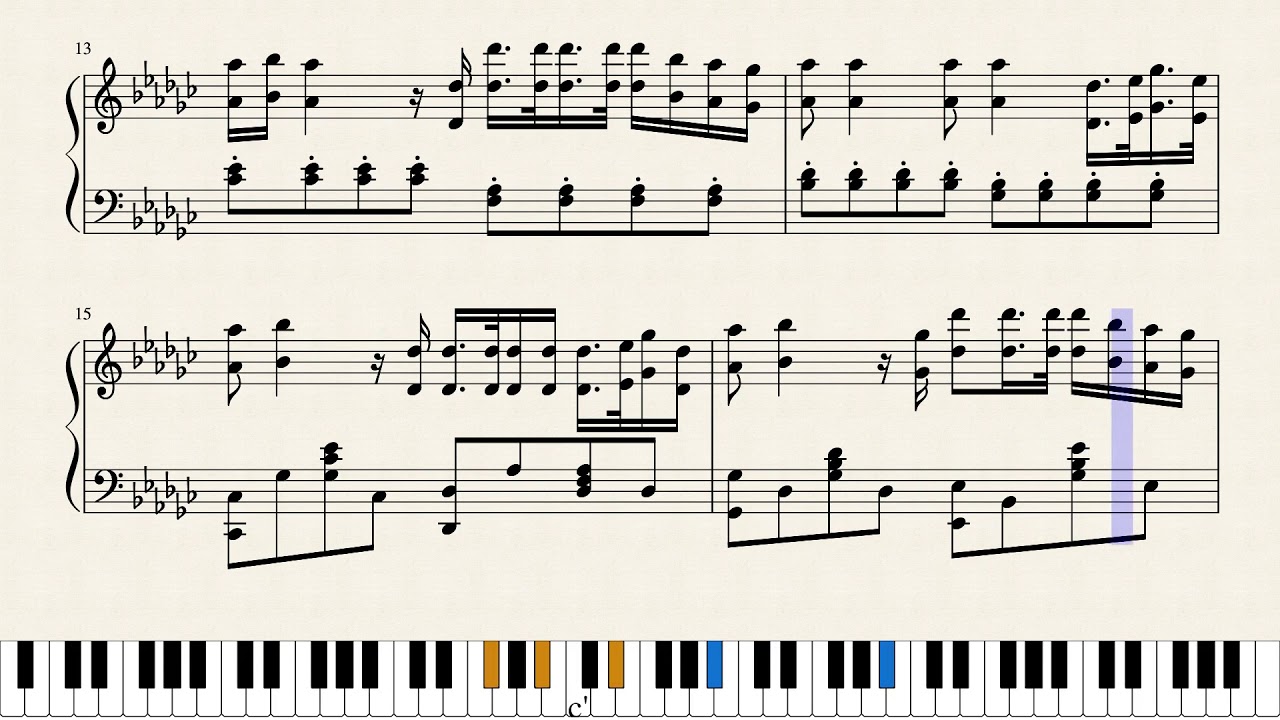 R3HAB & Sofia Carson - Rumors (Piano Sheets)