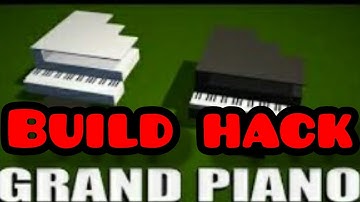 GRAND PIANO BUILD HACK IN MINECRAFT(BUILD HACK#1)
